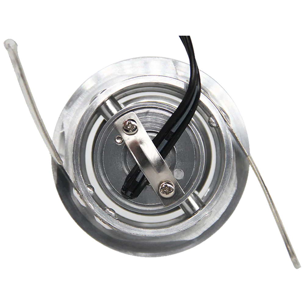 Abba Lighting 1W DC 12V LED Round 3000K Stainless Steel Puck/Cabinet Light