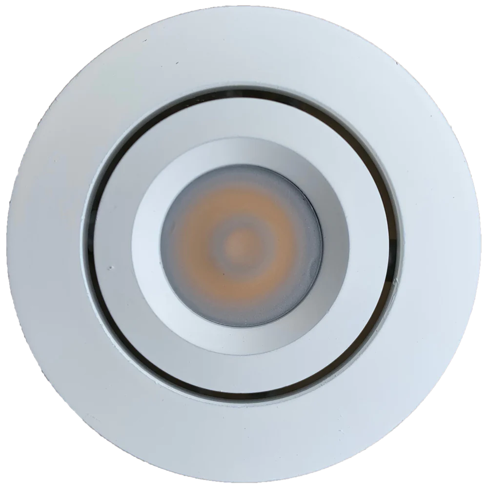 Abba Lighting 1W DC 12V LED Round 3000K White Puck/Cabinet Light