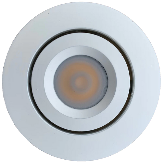 Abba Lighting 1W DC 12V LED Round 3000K White Puck/Cabinet Light