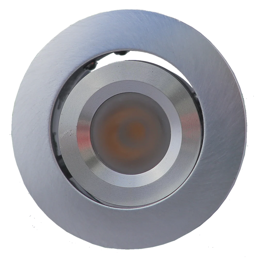Abba Lighting 1W DC 12V LED Round 5000K Stainless Steel Puck/Cabinet Light