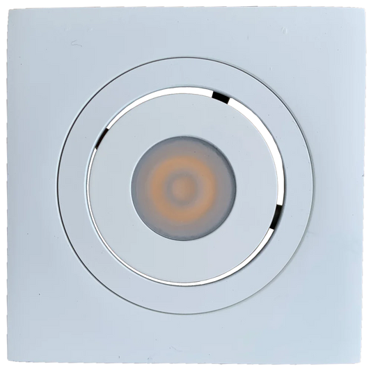 Abba Lighting 1W LED DC 12V COB LED Square 3000K White Puck/Cabinet Light