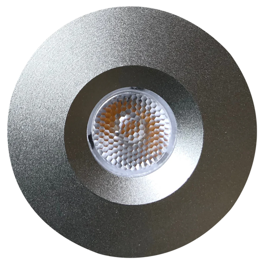 Abba Lighting 1.5W DC 12V LED Round 3000K Stainless Steel Puck/Cabinet Light