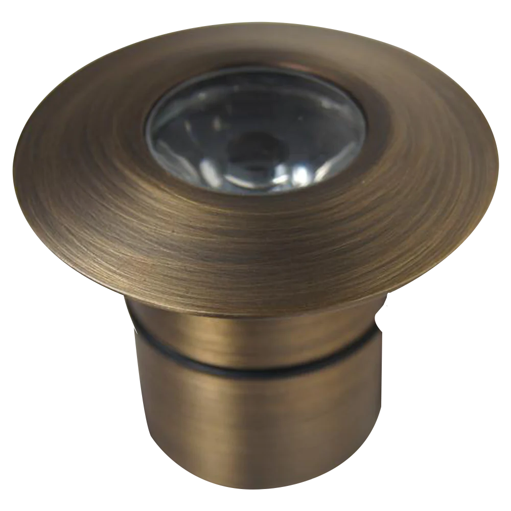 Abba Lighting 1.5W LED AC/DC 12V COB 3000K Brass Well Light