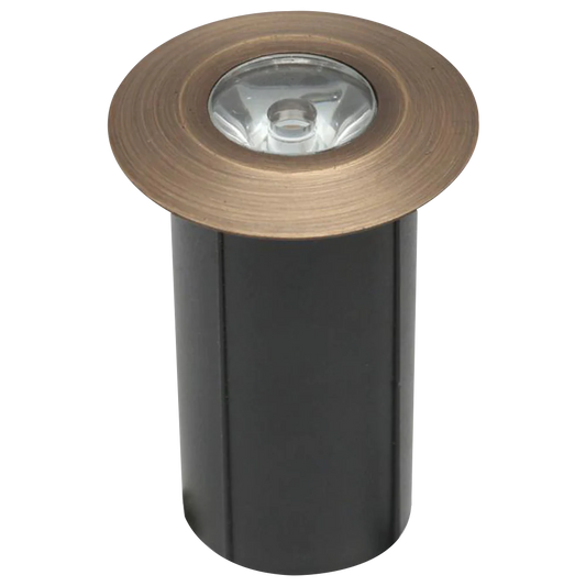 Abba Lighting 1.5W LED AC/DC 12V COB 3000K Brass Well Light