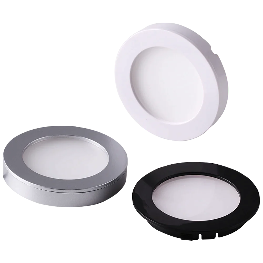Abba Lighting 1.8W LED DC 12V COB LED Round 5000K White Puck/Cabinet Light