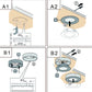 Abba Lighting 1.8W LED DC 12V COB LED Round 5000K White Puck/Cabinet Light