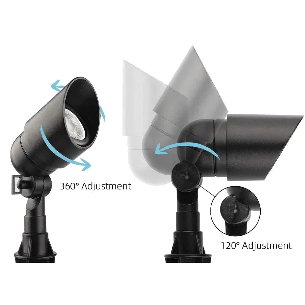 Abba Lighting 20-50W 12V Aluminum Black Spot Light