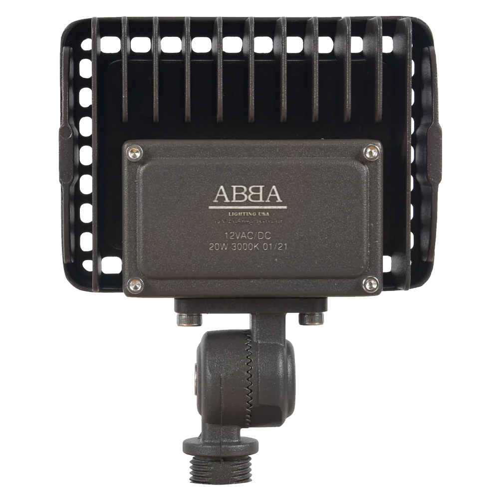 Abba Lighting 20W AC/DC 12V LED Low Voltage 3000K Aluminum Flood Light