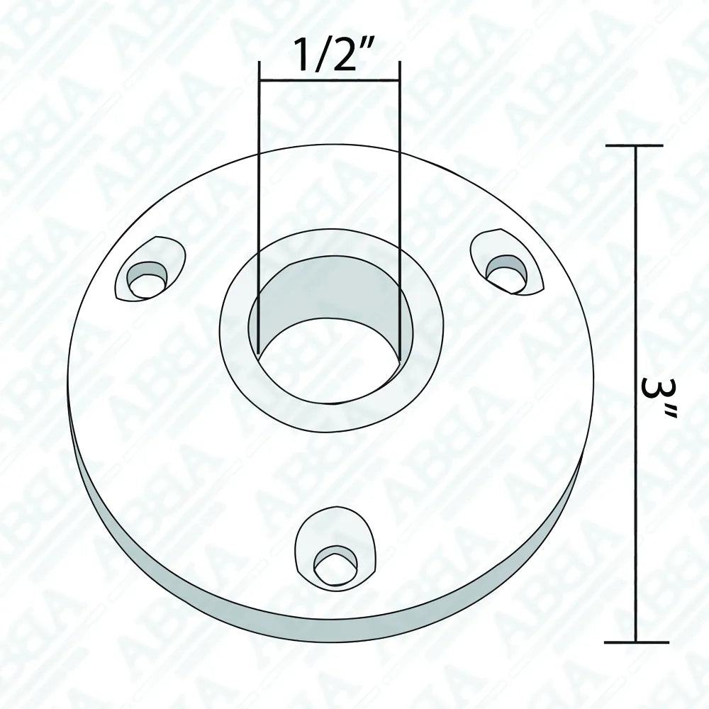 Abba Lighting 2.75″ Natural Brass Bracket
