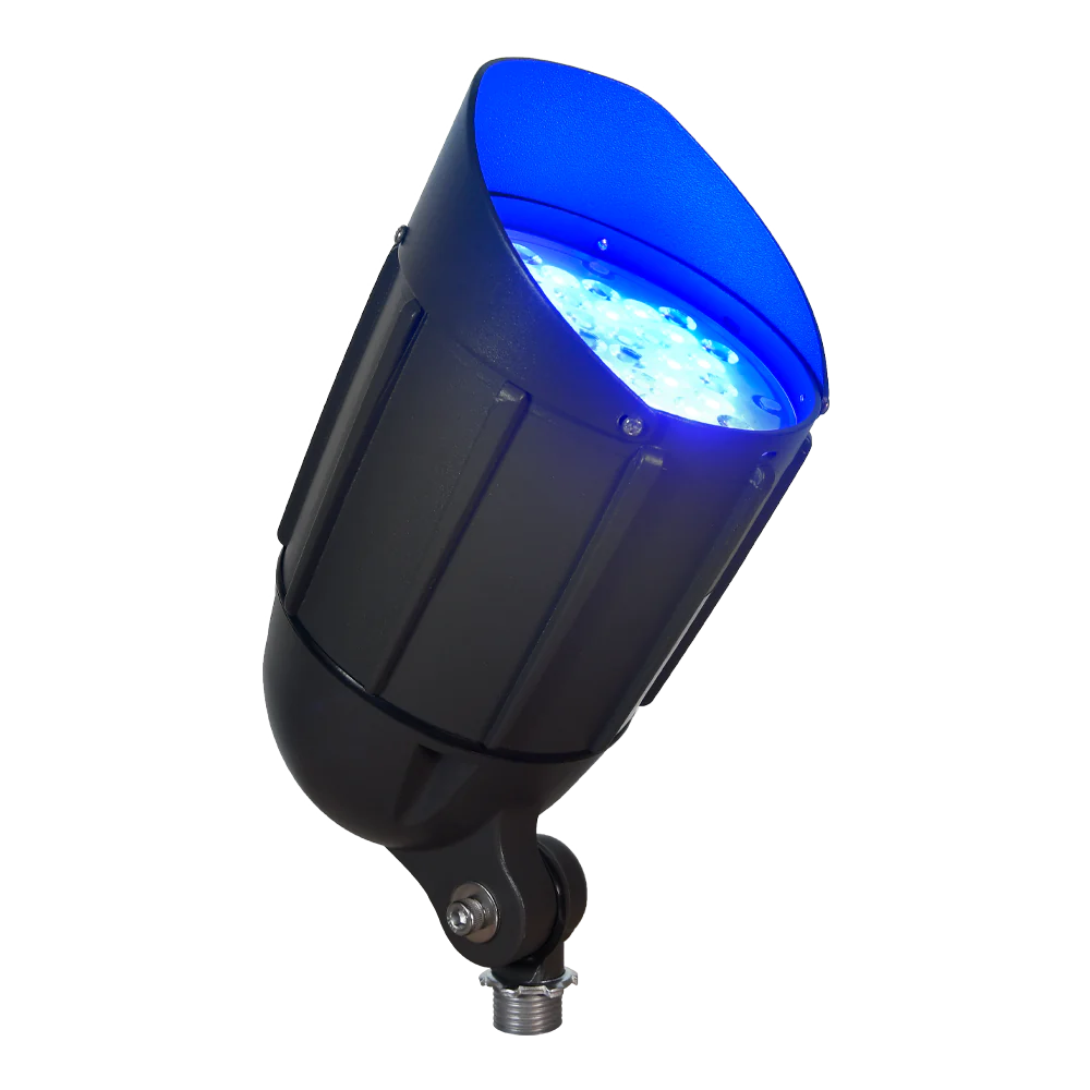 Abba Lighting 30W AC 12V 3030 LED Aluminum Black RGBW Spot Light