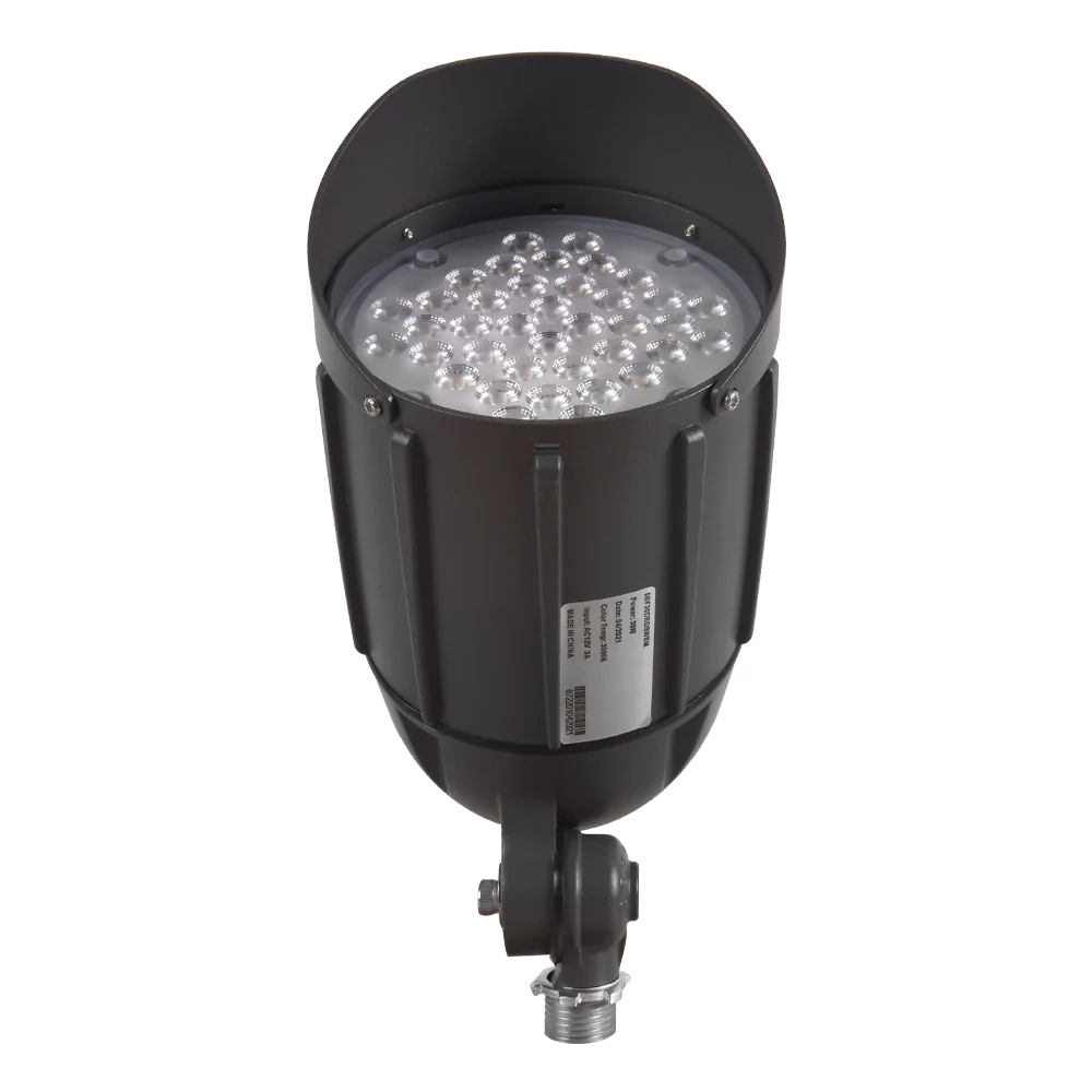 Abba Lighting 30W AC 12V 3030 LED Aluminum Black RGBW Spot Light