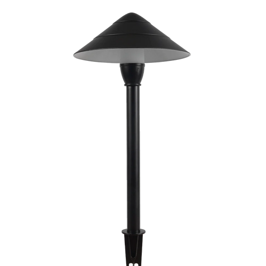 Abba Lighting 3W AC/DC 12V COB 3000K 160 LM Aluminum Black Path Light