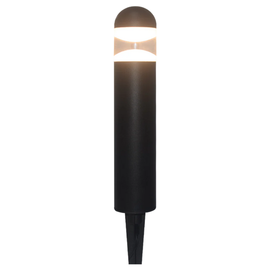 Abba Lighting 3W AC/DC 12V COB 3000K 500 LM Aluminum Black Path Light