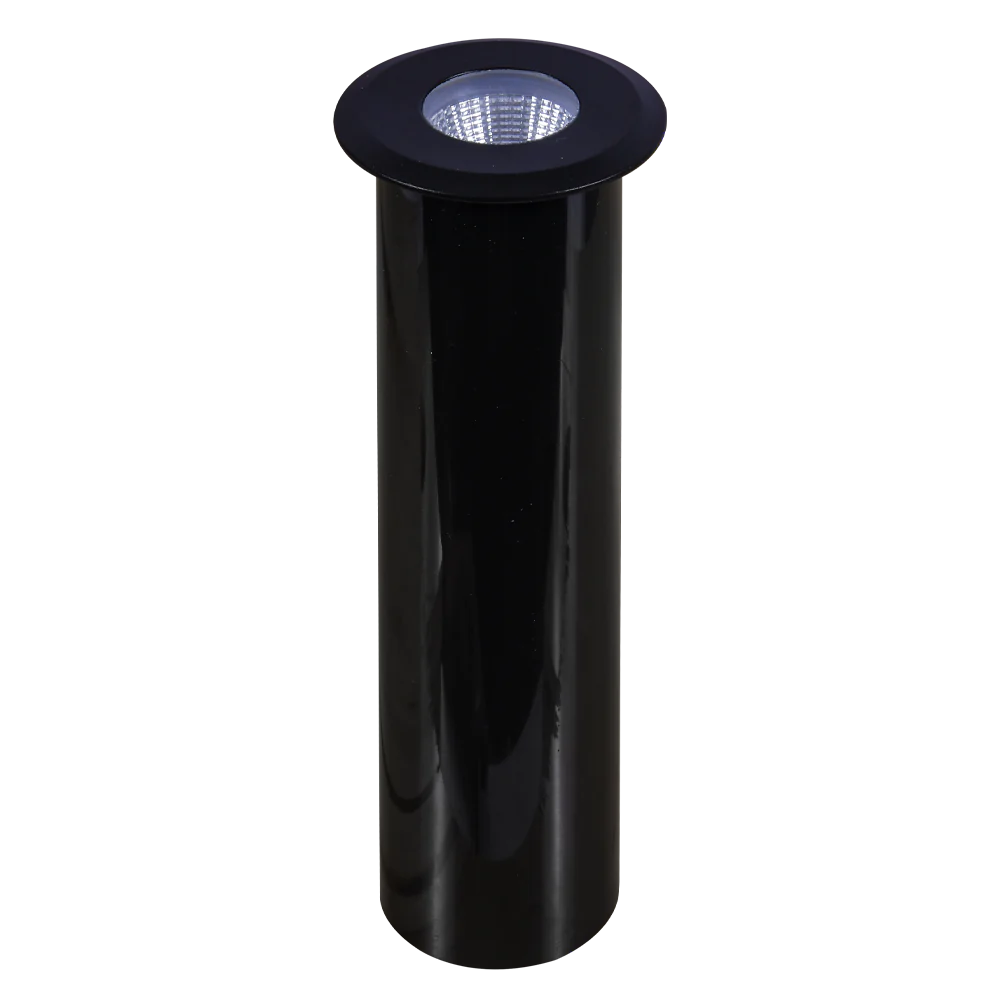 Abba Lighting 3W COB AC/DC 12V 3000K Black Stainless Steel Well Light