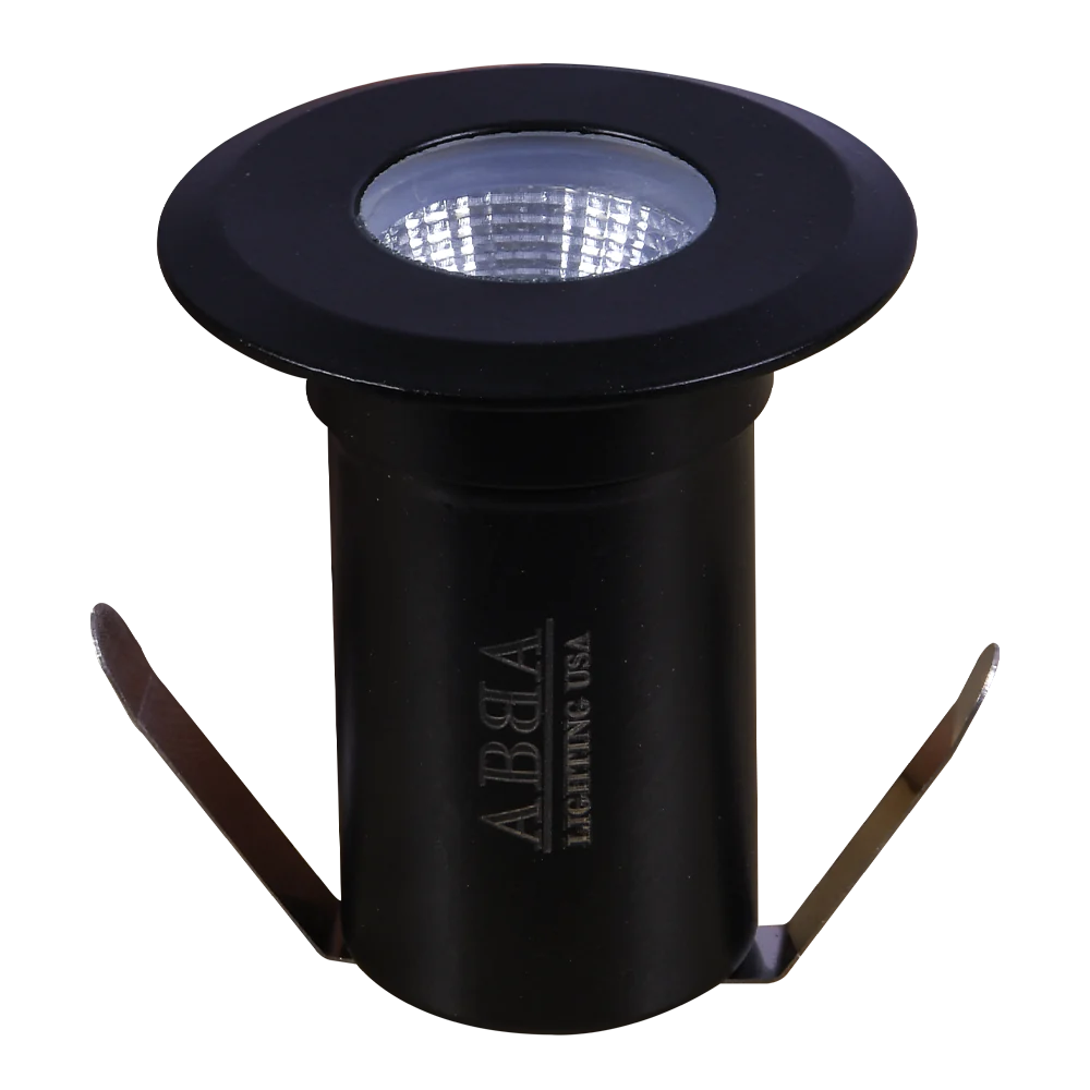 Abba Lighting 3W COB AC/DC 12V 3000K Black Stainless Steel Well Light