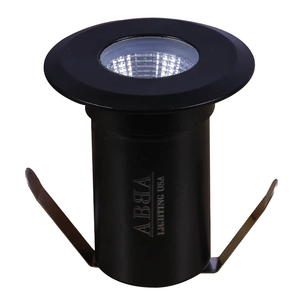 Abba Lighting 3W COB AC/DC 12V 5000K Black Stainless Steel Well Light ...