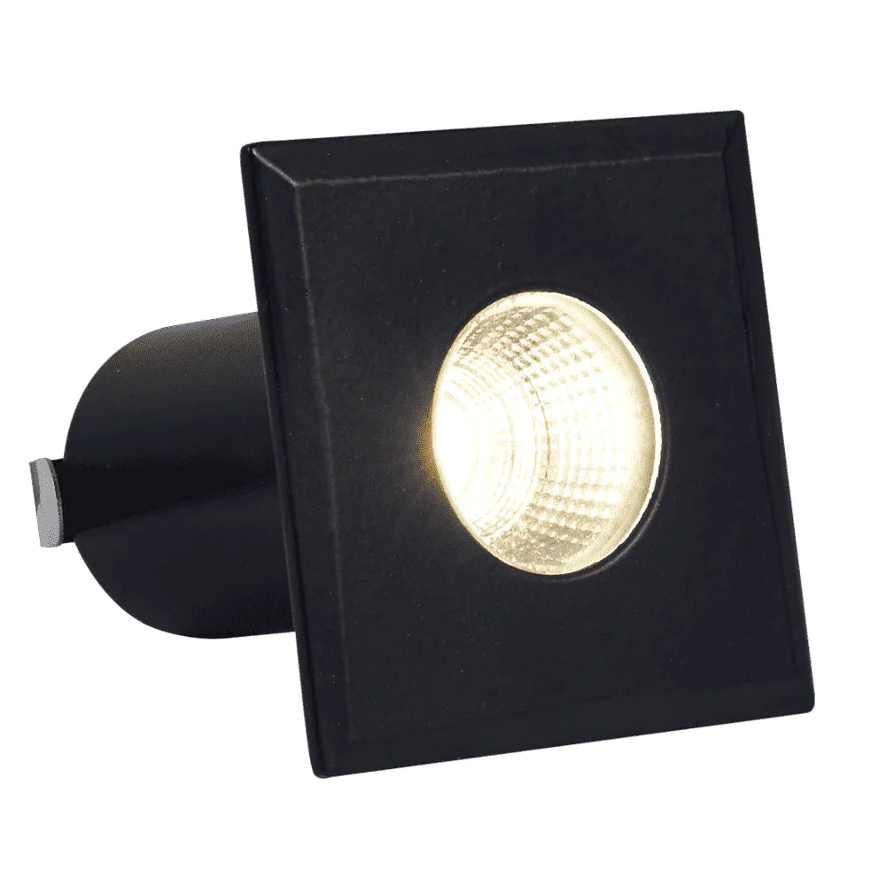 Abba Lighting 3W LED AC/DC 12V COB 3000K Black Stainless Steel Well Light