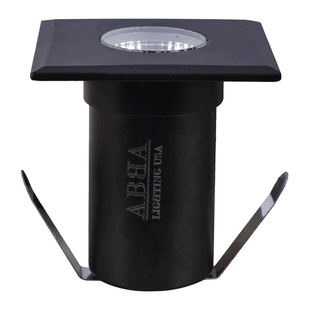 Abba Lighting 3W LED AC/DC 12V COB 5000K Black Stainless Steel Well Light