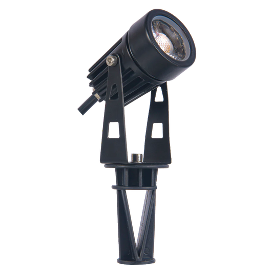 Abba Lighting 5W AC/DC 12V COB 3000K Aluminum Black Spot Light