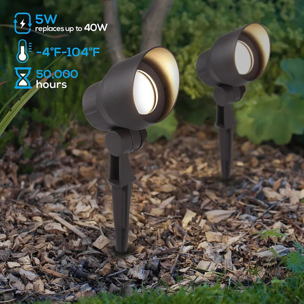 Abba Lighting 5W AC/DC 12V COB 3000K Aluminum Bronze Spot Light