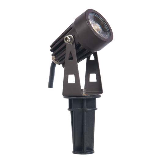 Abba Lighting 5W AC/DC 12V COB 3000K Aluminum Brown Spot Light