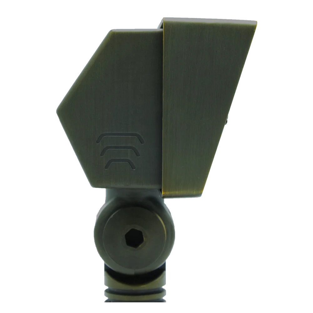Abba Lighting 5W AC/DC 12V LED 3000K Brass Flood Light