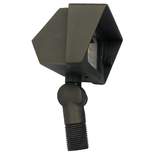 Abba Lighting 5W AC/DC 12V LED 3000K Brass Flood Light