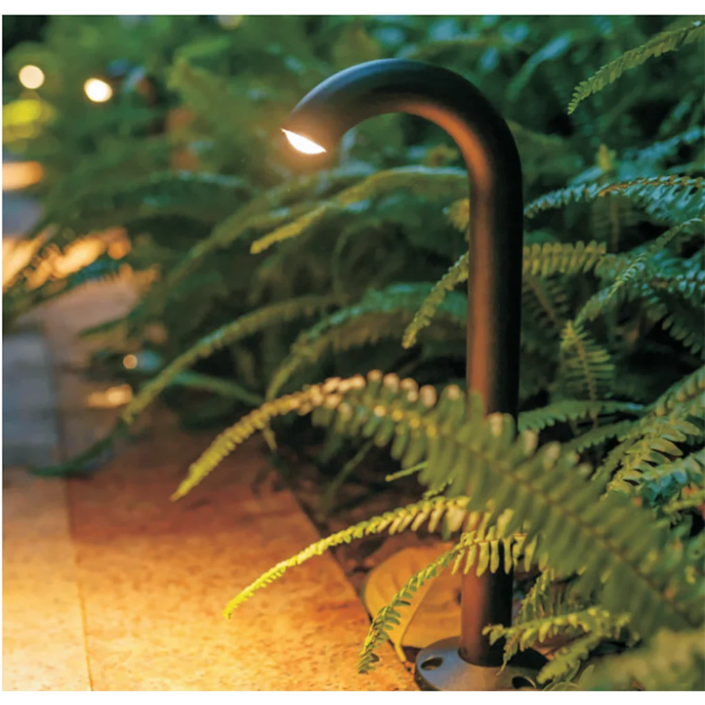 Abba Lighting 5W LED AC/DC 12V COB 3000K 500LM Aluminum Black Path Light