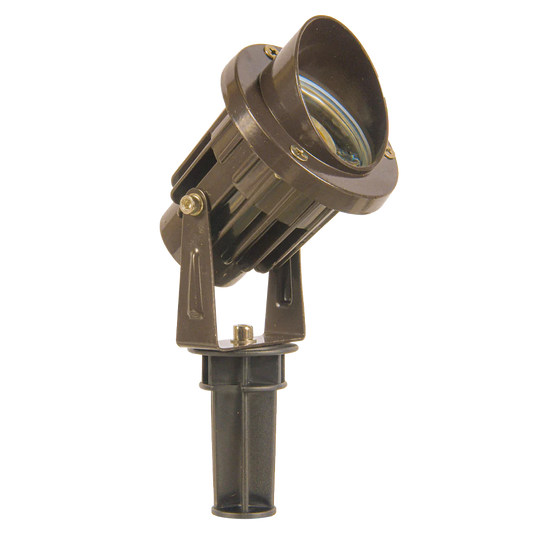 Abba Lighting 7W AC/DC 12V COB IP65 3000K Aluminum Brown Spot Light