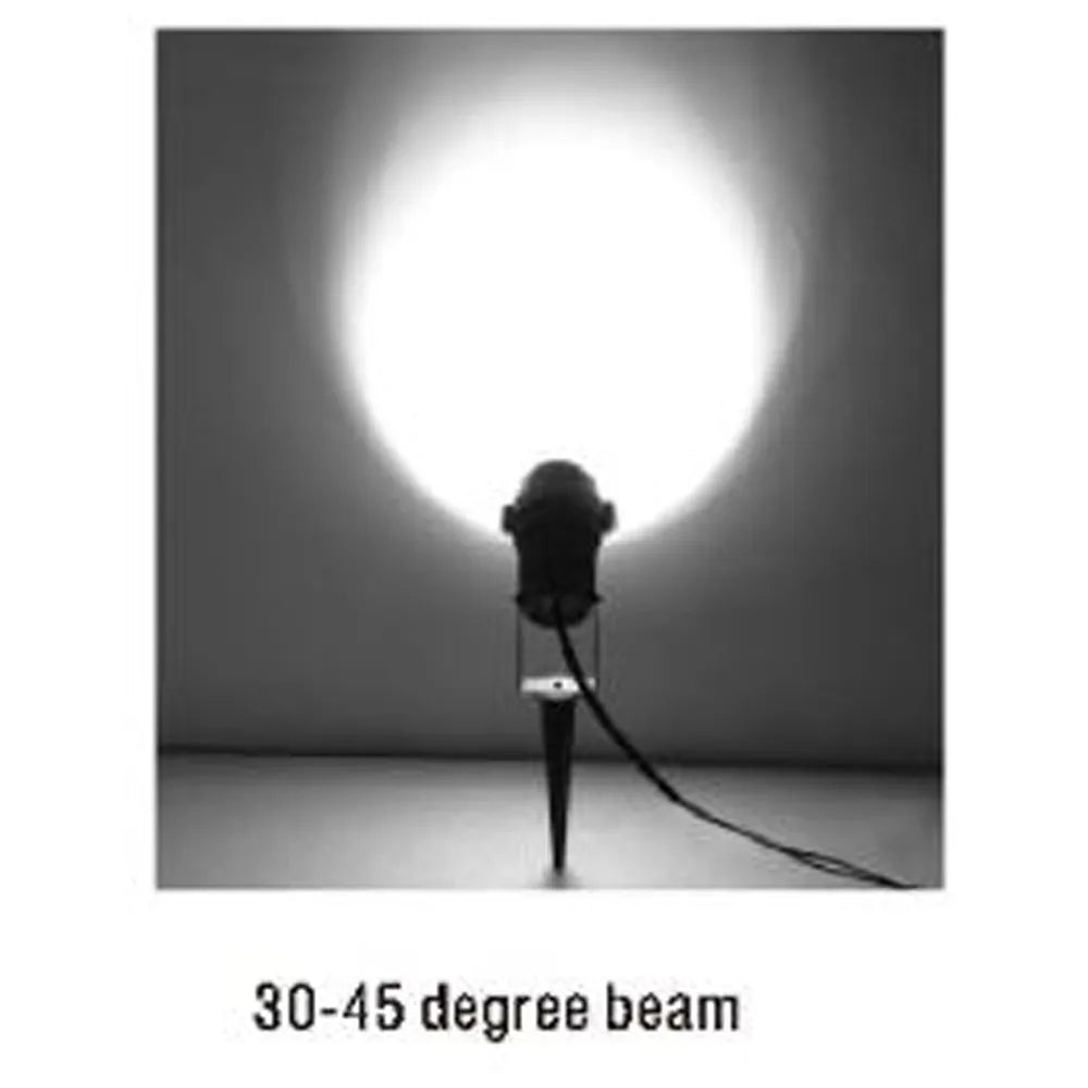 Abba Lighting 7W AC/DC 12V COB IP65 4000K Aluminum Black Spot Light