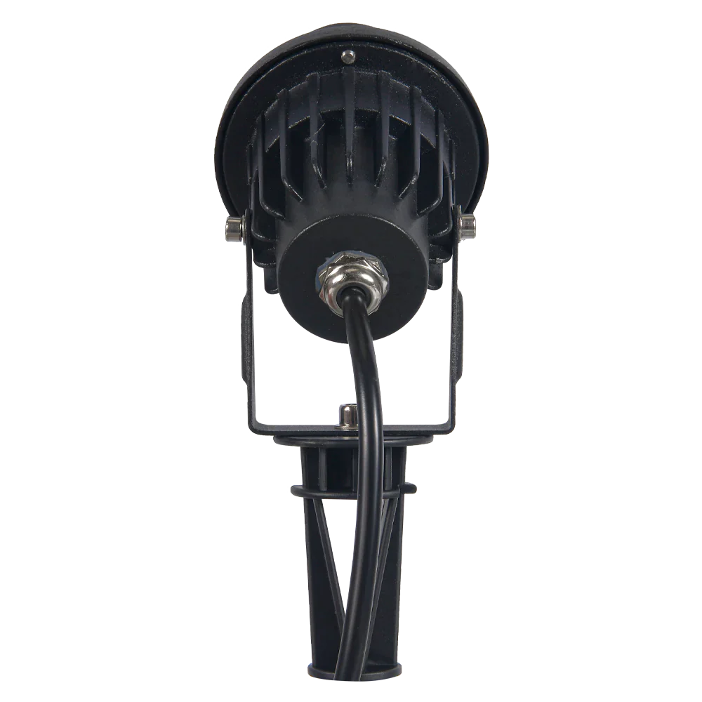 Abba Lighting 7W AC/DC 12V COB IP65 4000K Aluminum Black Spot Light