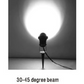 Abba Lighting 9W COB AC/DC 12V IP65 3000K 550 LM Aluminum Black Spot Light