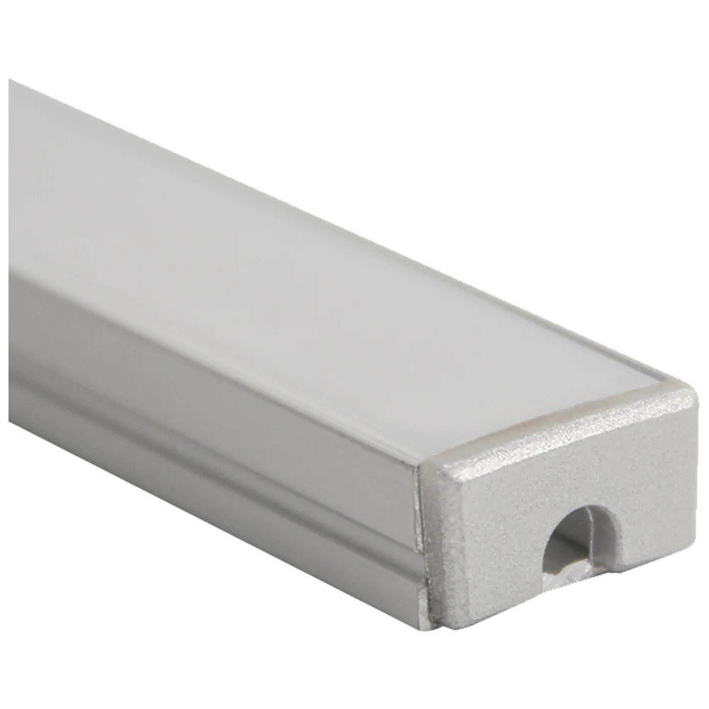 Abba Lighting Led Strip Light Cover End Caps 0.59W Silver Rectangular Aluminum Channel