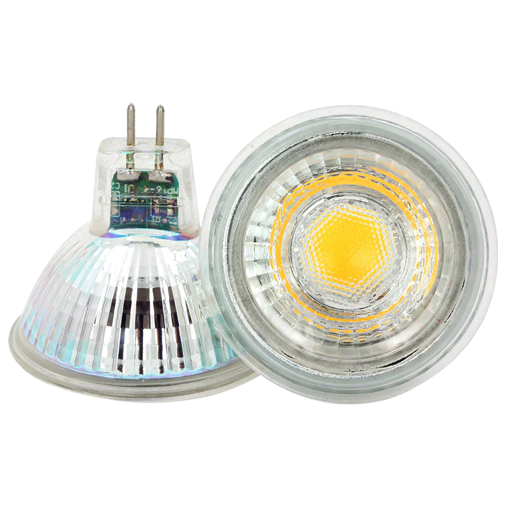 Abba Lighting MR16 5W LED AC/DC 12V COB 5000K Glass LED Bulb