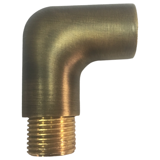 Abba Lighting Natural Brass 90° Coupling Post Accessory