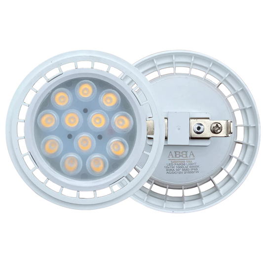 Abba Lighting PAR36 12W L12V SMD AC/DC 3000K LED Light Bulb