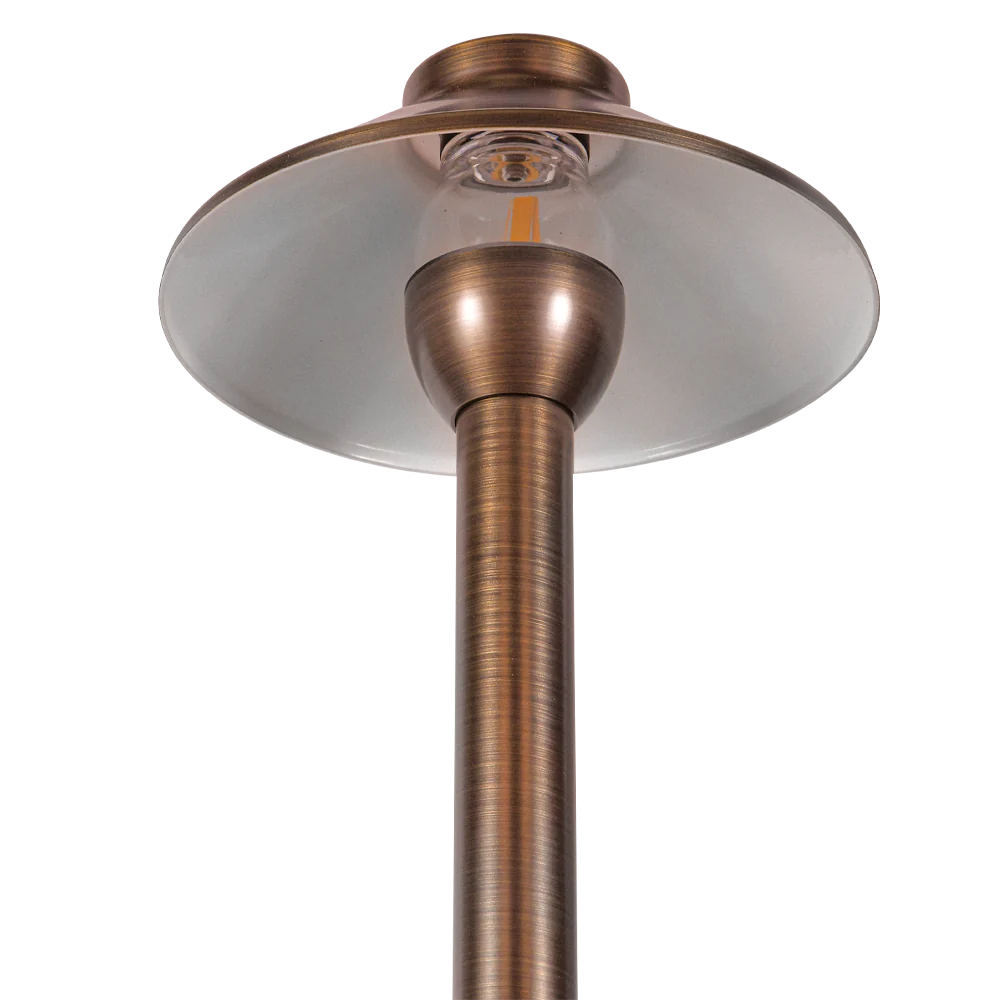 Abba Lighting PLB02 12V G4 Natural Brass Path Light