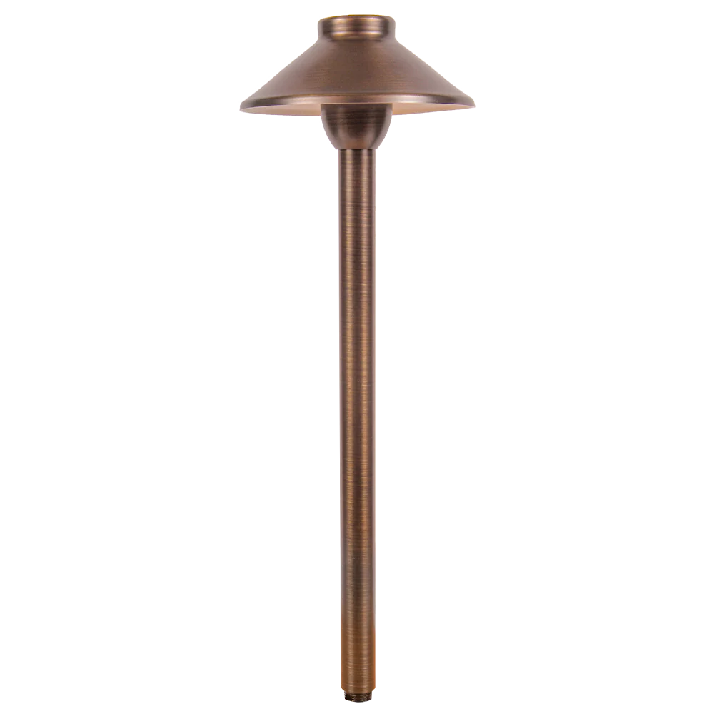 Abba Lighting PLB02 12V G4 Natural Brass Path Light