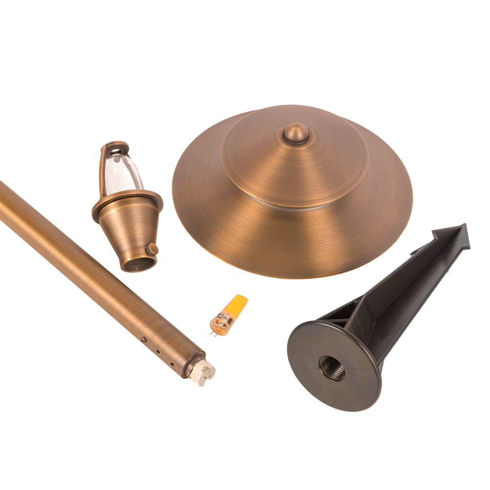 Abba Lighting PLB04 G4 12V LED Brass Path Light