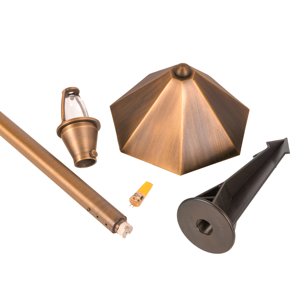 Abba Lighting PLB11 G4 12V LED Brass Path Light