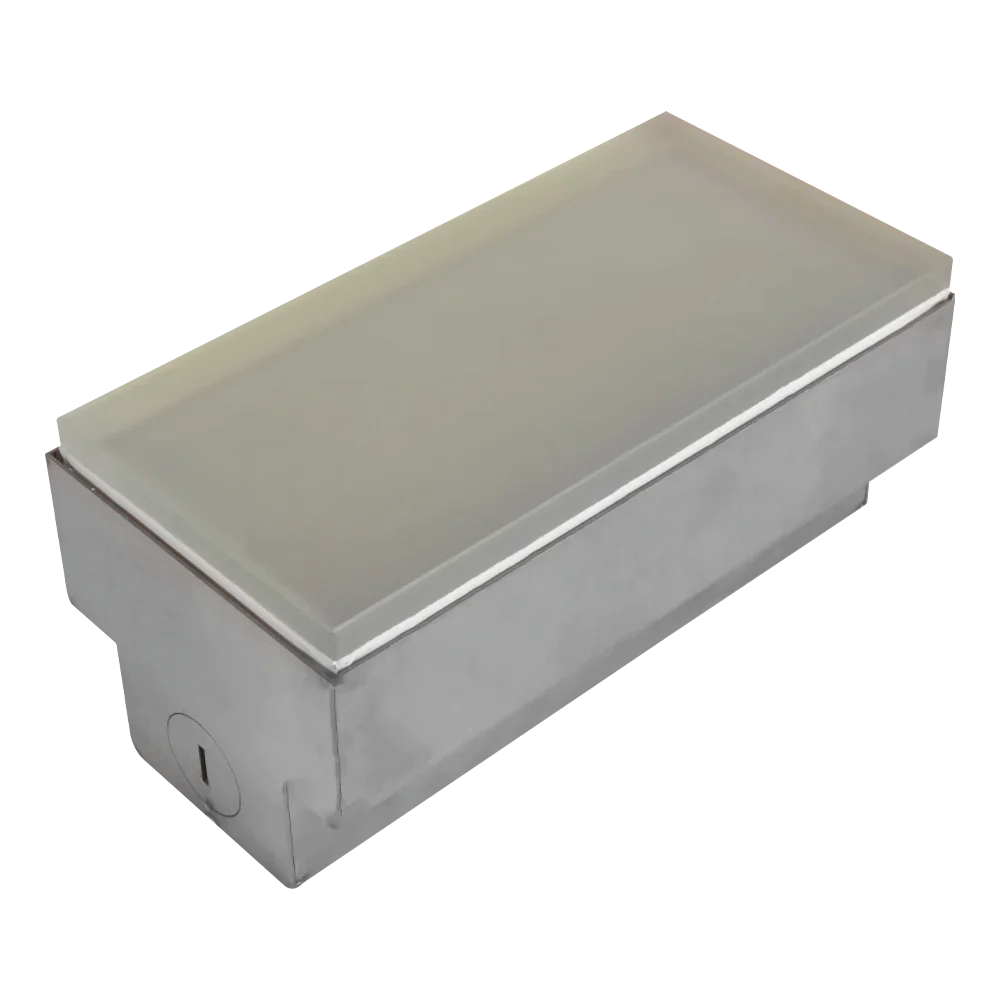 Abba Lighting Rectangle Shaped 2.6W LED 12V DC COB White with Frosted Tempered Glass 3000K Brick Light