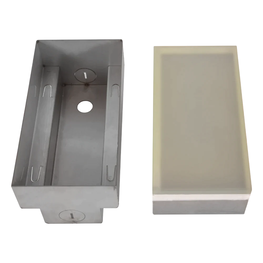 Abba Lighting Rectangle Shaped 2.6W LED 12V DC COB White with Frosted Tempered Glass 3000K Brick Light