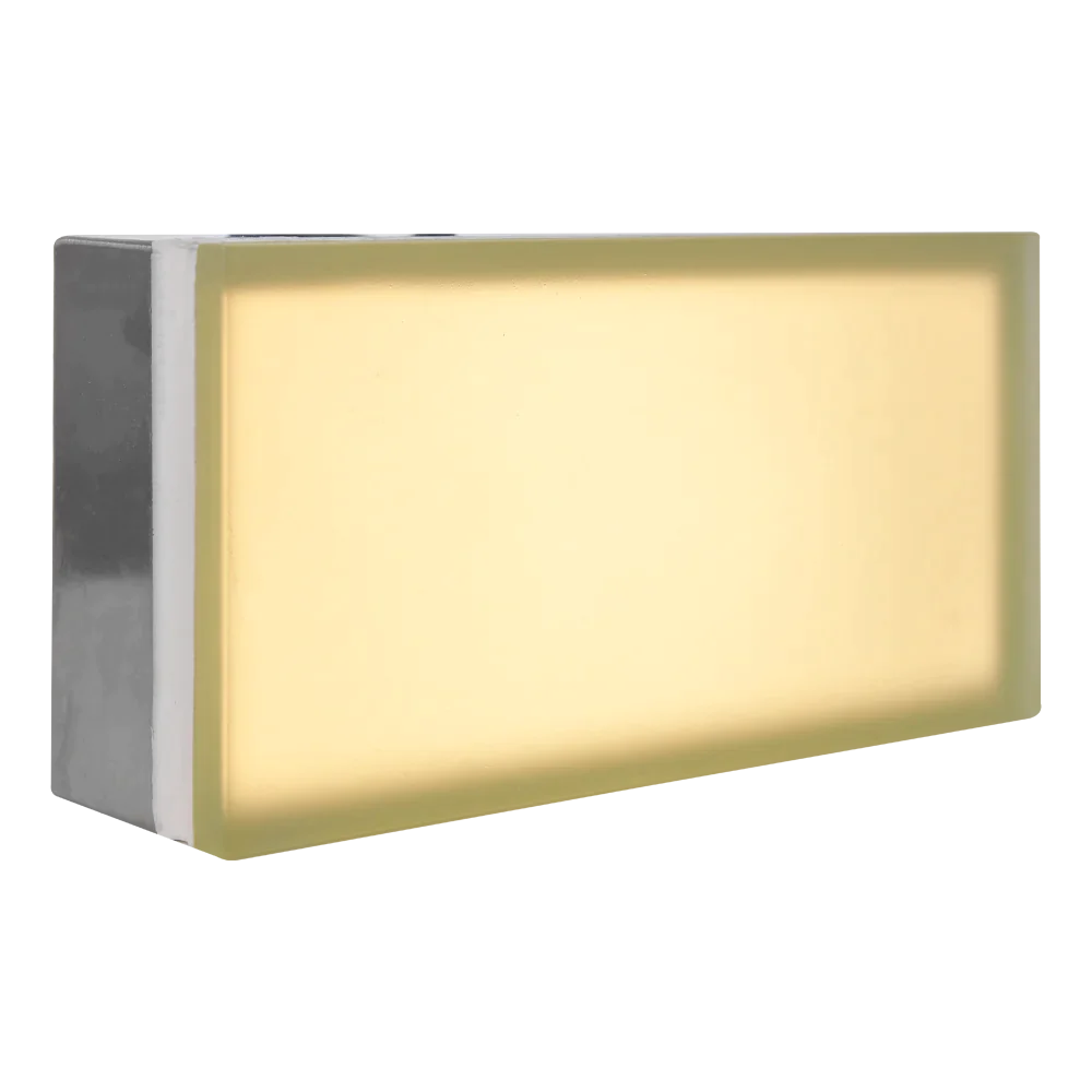 Abba Lighting Rectangle Shaped 2.6W LED 12V DC COB White with Frosted Tempered Glass 3000K Brick Light