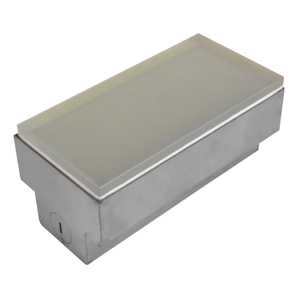 Abba Lighting Rectangle Shaped 2.6W LED 12V DC COB White with Frosted Tempered Glass RGB Brick Light