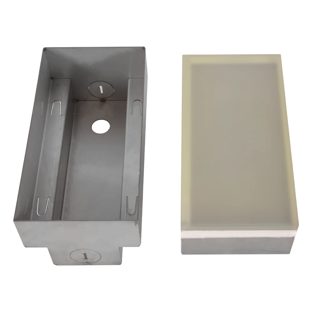 Abba Lighting Rectangle Shaped 2.6W LED 12V DC COB White with Frosted Tempered Glass RGB Brick Light