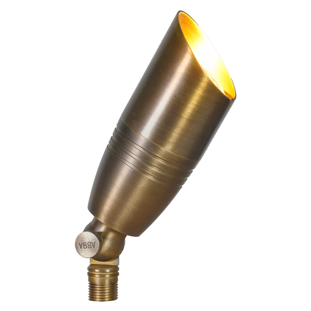 Abba Lighting SPB06 MR16 LED 12V Natural Brass Spot Light