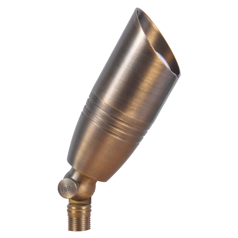 Abba Lighting SPB06 MR16 LED 12V Natural Brass Spot Light