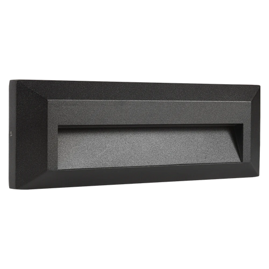 Abba Lighting STA04 8W AC/DC LED 12V 3000K Black Aluminum Step Deck Light