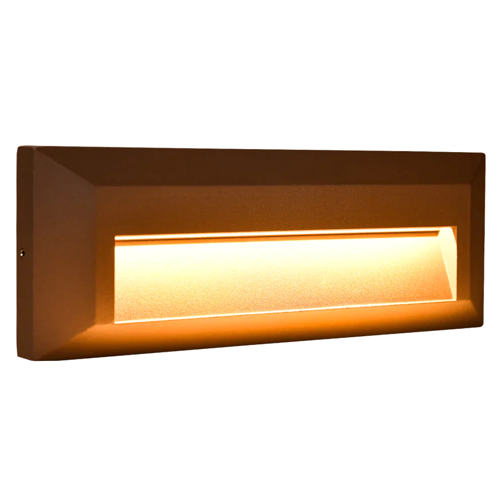 Abba Lighting STA04 8W AC/DC LED 12V 5000K Brown Aluminum Step Deck Light