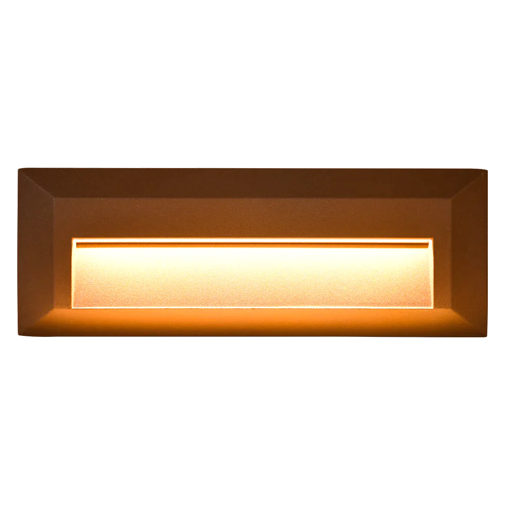 Abba Lighting STA04 8W AC/DC LED 12V 5000K Brown Aluminum Step Deck Light